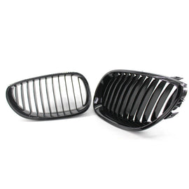 Gloss Black Front Kidney Grill Grille For BMW 5 Series E60 E61 03-2010 M5 04-10