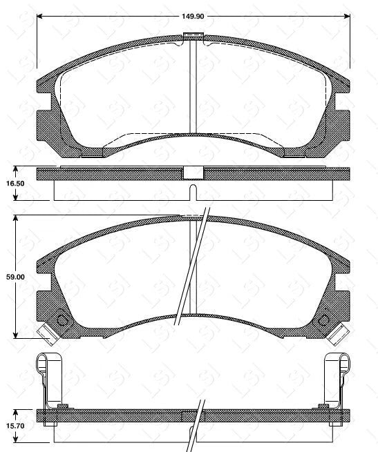 Full Set Front + Rear Brake Pads Disc Rotors for Mitsubishi Pajero NJ 95-00 GLS