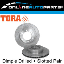 Load image into Gallery viewer, Front Slotted &amp; Drilled Brake Disc Rotor Set for Hilux GGN25 KUN26 08~16 w/ VSC