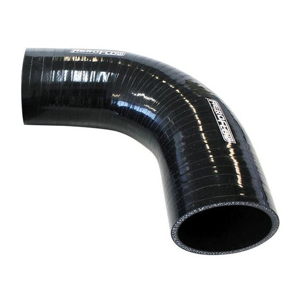 Aeroflow AF9203-175 Silicone Hose 90Deg; Black I.D 1.75" 45mm x 120mm Leg