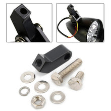 Load image into Gallery viewer, Black Bottom-Mount Headlight Mounting Block Bracket For Harley Bobber Sportster