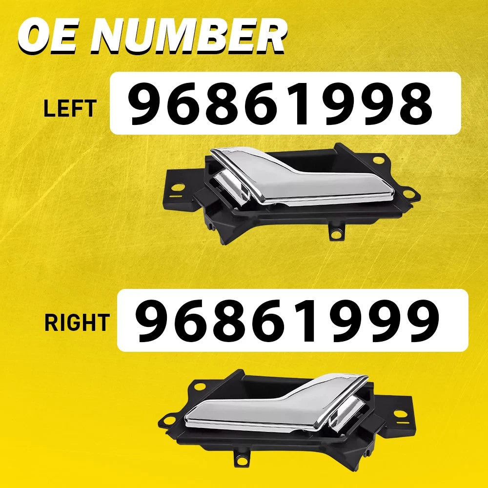 2-20X Left Right Side Inner Door Handle Chrome For Holden Captiva 5 Seater 06-18