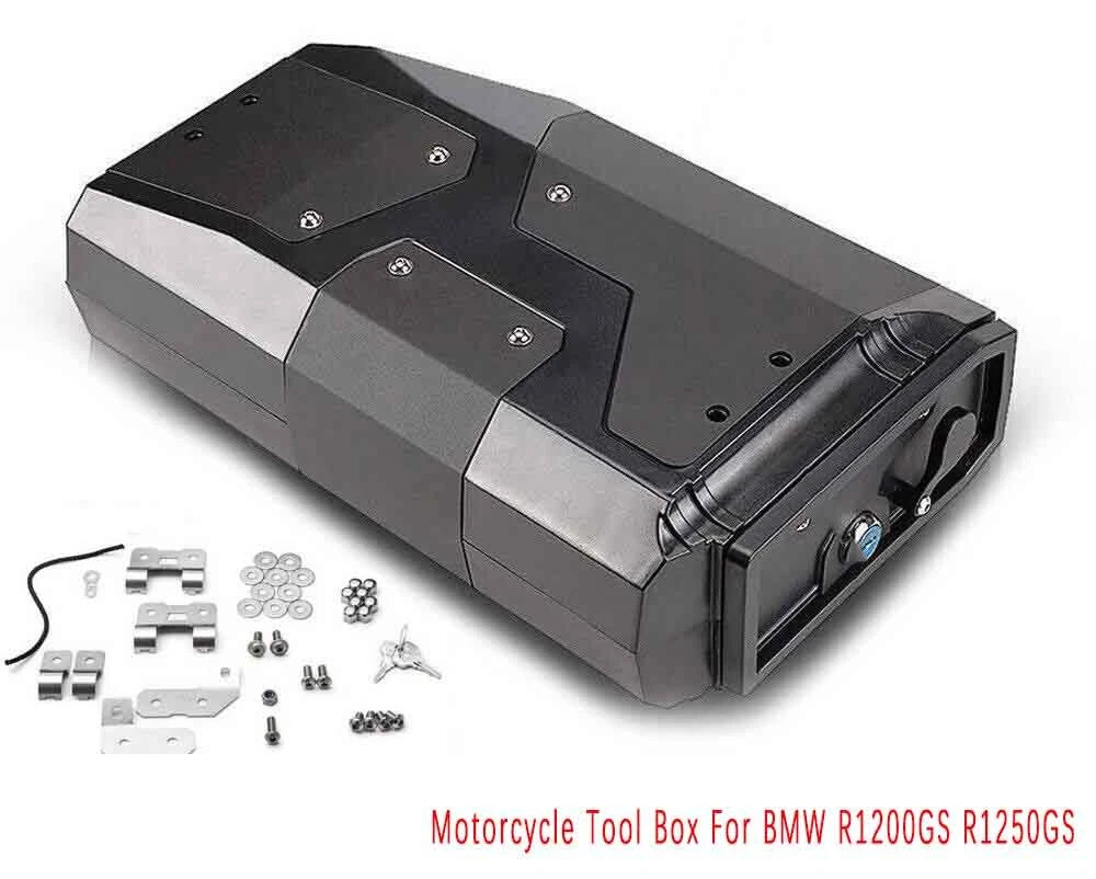 Motorcycle 4.2L Tool Box Left Side Black Bracket For BMW R1200GS LC R1250GS ST