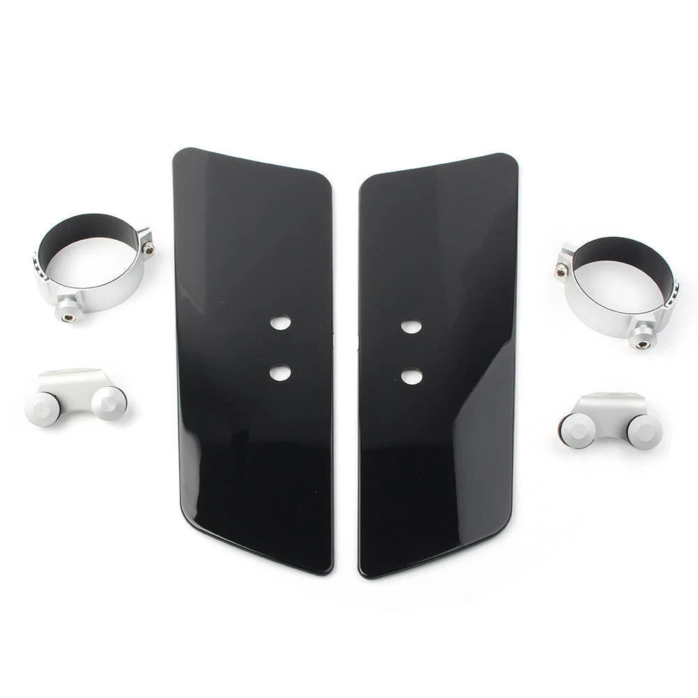 Motorcycle Black Front Wind Fork Air Deflector For Honda Suzuki Kawasaki Yamaha