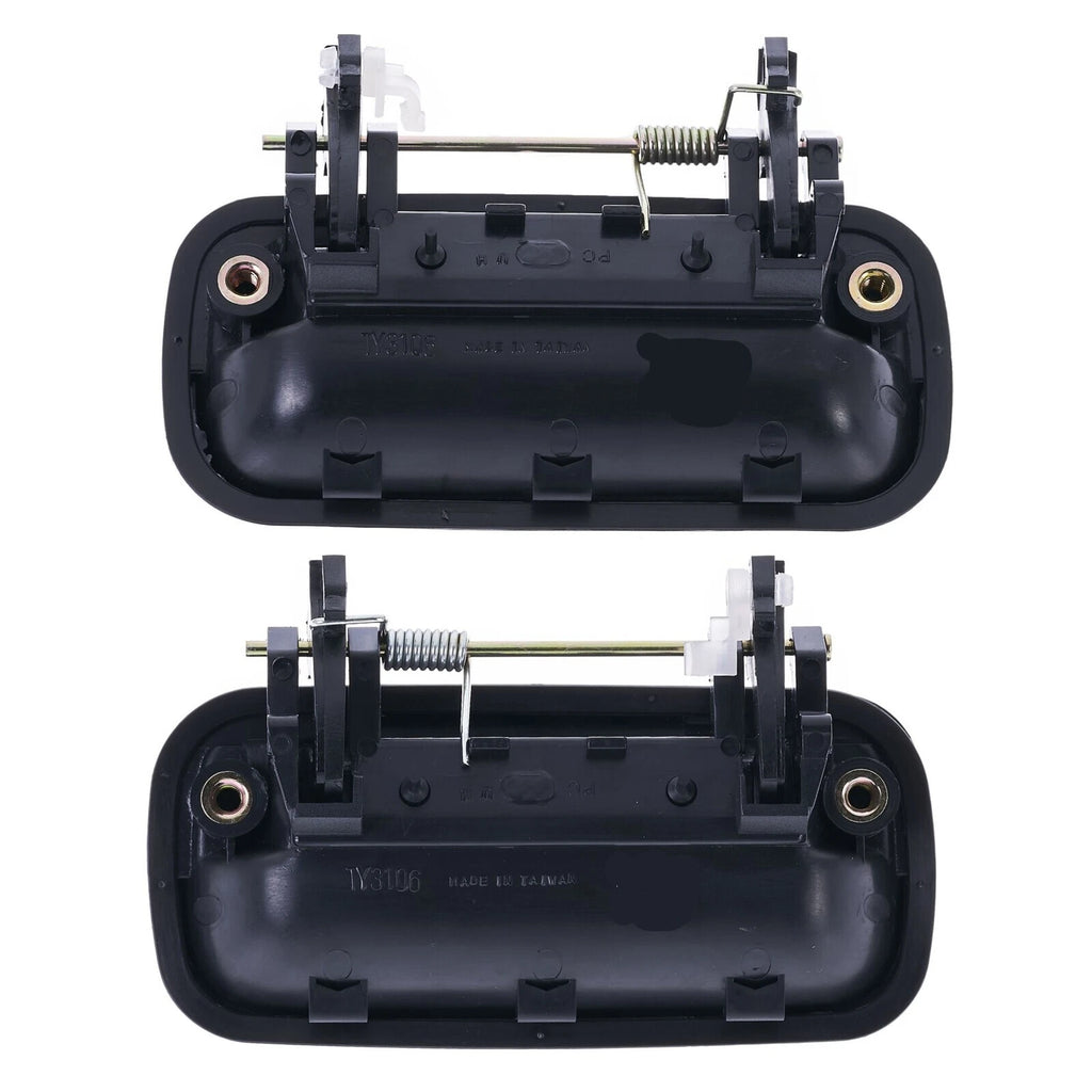 4pc FRONT & REAR Outer Door Handle Textured Black for Toyota Hilux 88-97