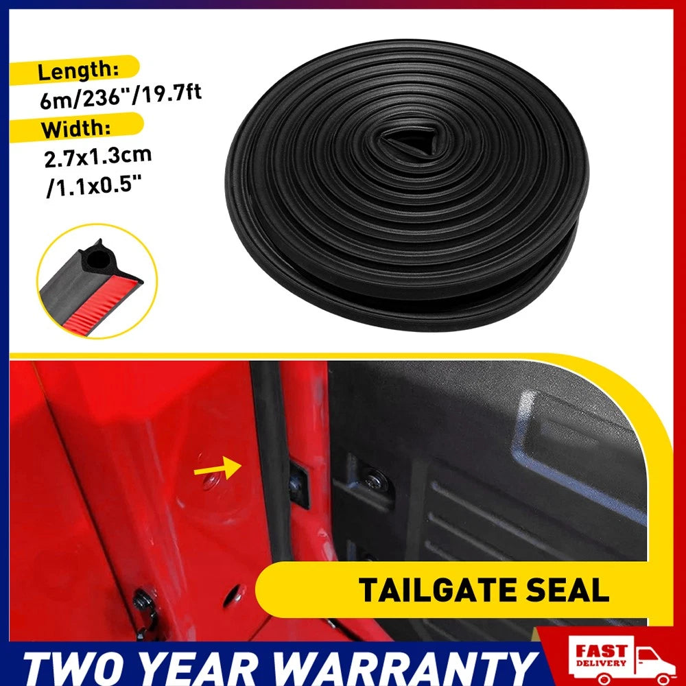 TAILGATE SEAL KITRUBBER DUST TAIL GATE 6M FOR MITSUBISHI TRITON MQ MR O-SHAPE Z