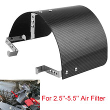 Load image into Gallery viewer, New Air Intake Filter Cover 2.5 ' -5.5' Universal Iron Heat Shield Carbon Fiber