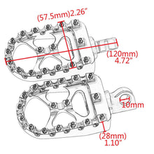Load image into Gallery viewer, MX Style Black Foot Peg Footrest Fit For Harley Sportster Touring Softail Dyna S