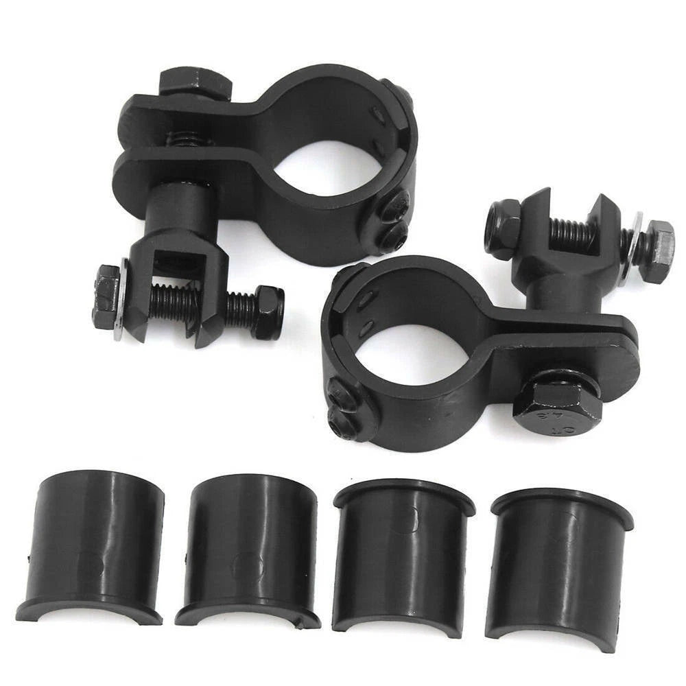 Foot Peg Mount Clamps 1" ~ 1-1/4" Highway Engine Crash Bar For Electra Glide ST