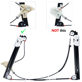Front Left Electric Window Regulator Without Motor for Mini Cooper R52 2005-2007