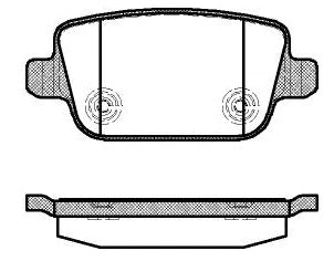 Rear Brake Pad Set HDB1999 for Ford Mondeo 2007-2015