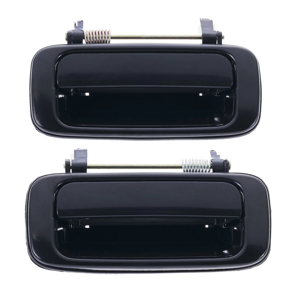 Door Handle Outer for Toyota Landcruiser J80 90-98 Set of 2 Black REAR LH+RH