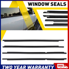Load image into Gallery viewer, Black rubber window weatherstrip seal kit for 4-door Toyota LandCruiser 100 105 series