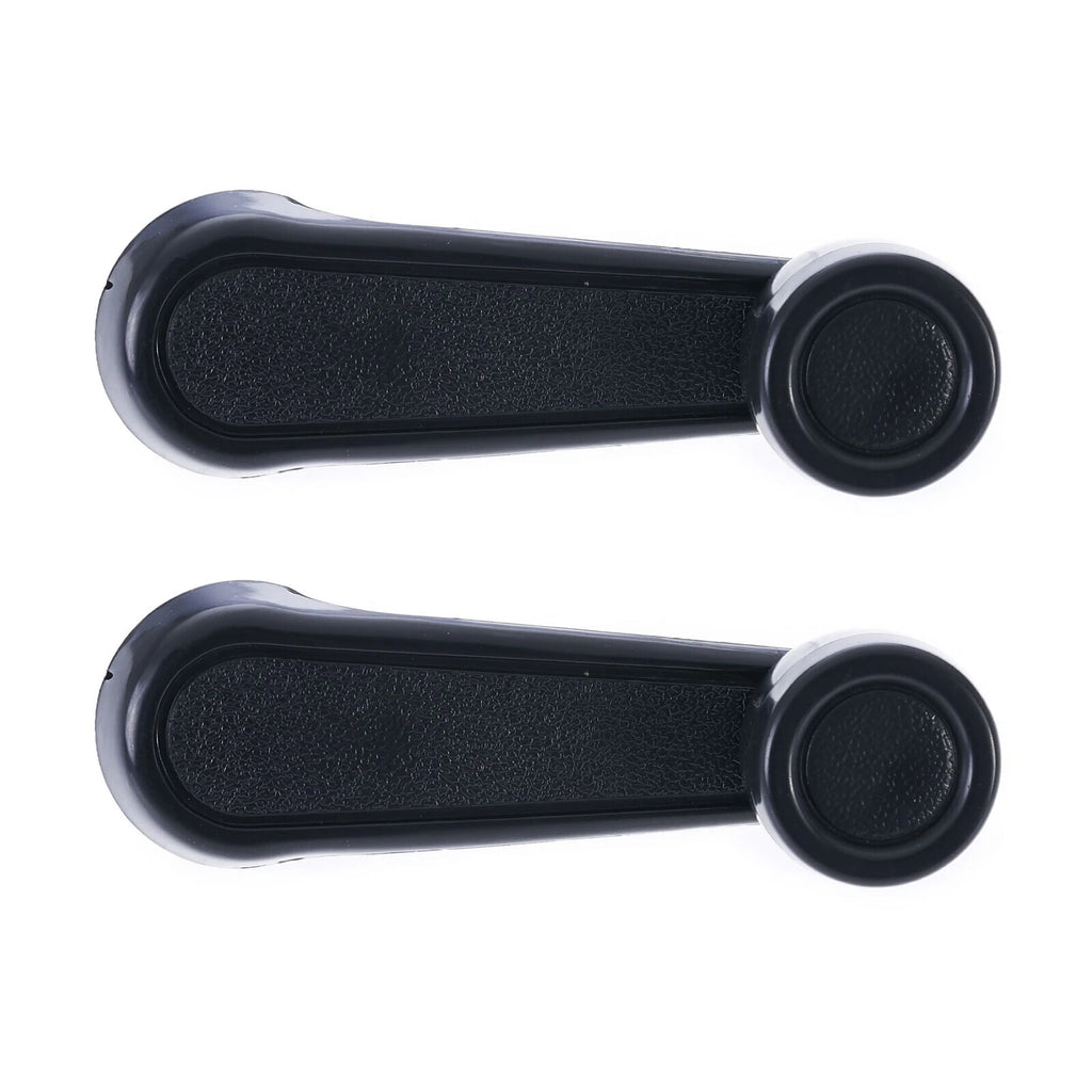 2pcs Black FRONT LH+RH Window Crank Handle for Toyota Landcruiser 69-07/Hino