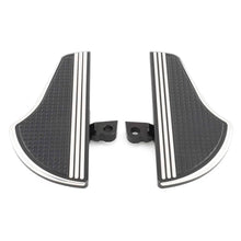 Load image into Gallery viewer, Black White Front Foot Pegs Floorboards Pad For Harley Sportster Touring Softail