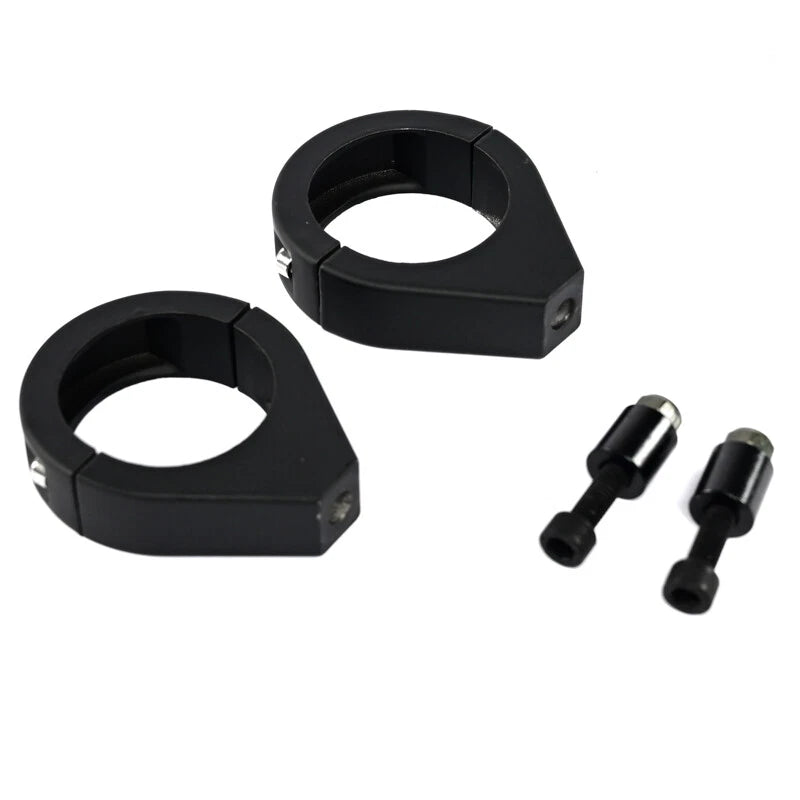 Chrome Turn Signal Light Bracket Indicator for 41mm Front Fork Motorcycle Holder