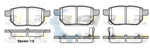 Rear Brake Pads and Disc Rotors Set for Toyota RUKUS AZE151 2010-18