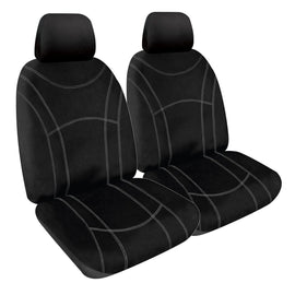 Sperling Getaway Neoprene Front Black - Silver Stitch Seat Covers Suits Pathf...