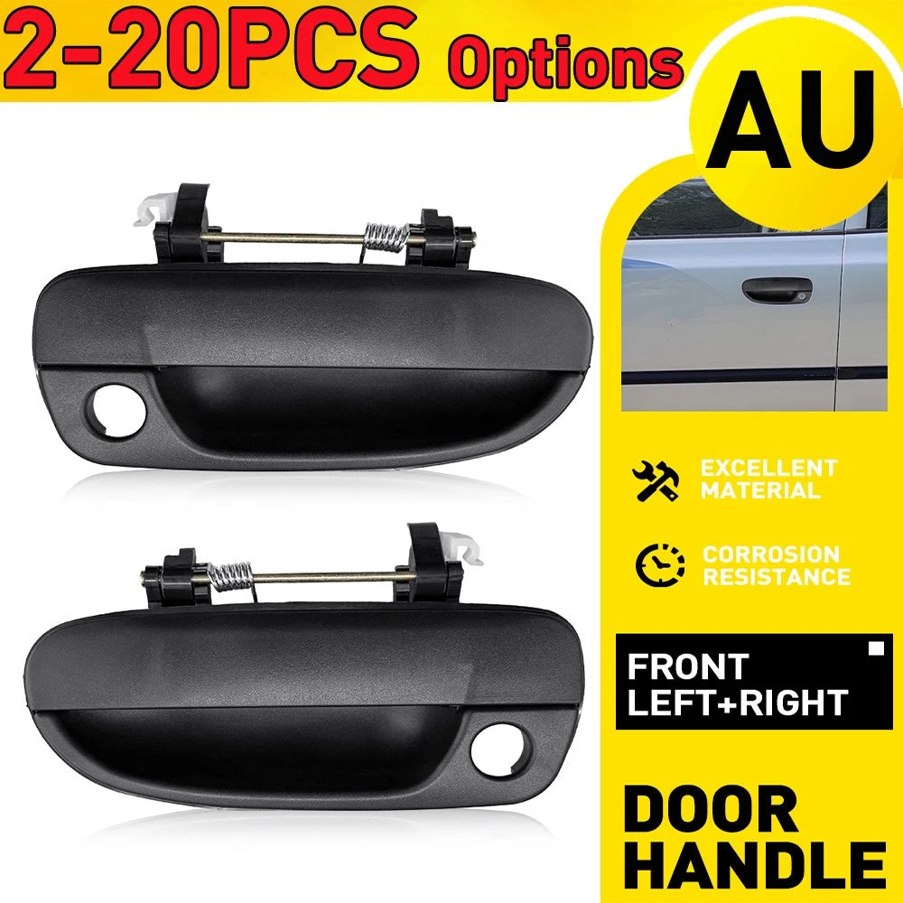 2-20X Front RH LH Black Outer Door Handle for Hyundai Accent LC 05/2000-03/2006