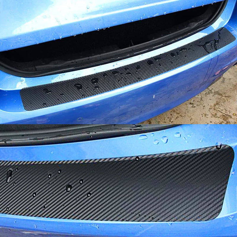 90cm Universal Rear Bumper Sill Guard Protector Strip, Black Rubber