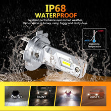 Load image into Gallery viewer, AUXITO 2x H7 LED Headlight Globes Bulbs Kit Hi/Low Beam 24000LM 6500K White A