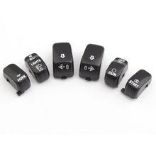 Load image into Gallery viewer, 6X Black Hand Control Switch Housing Button Covers Caps Kit For Harley XL 96-13