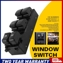 Load image into Gallery viewer, for ISUZU 4 Door DMAX MU-X 2012~2020 Master Power Window Switch Driver Control