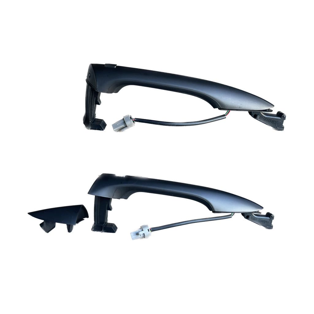 Door Handle Outer for Hyundai Elantra 11-15 Set of 2 Black FRONT LEFT+RIGHT