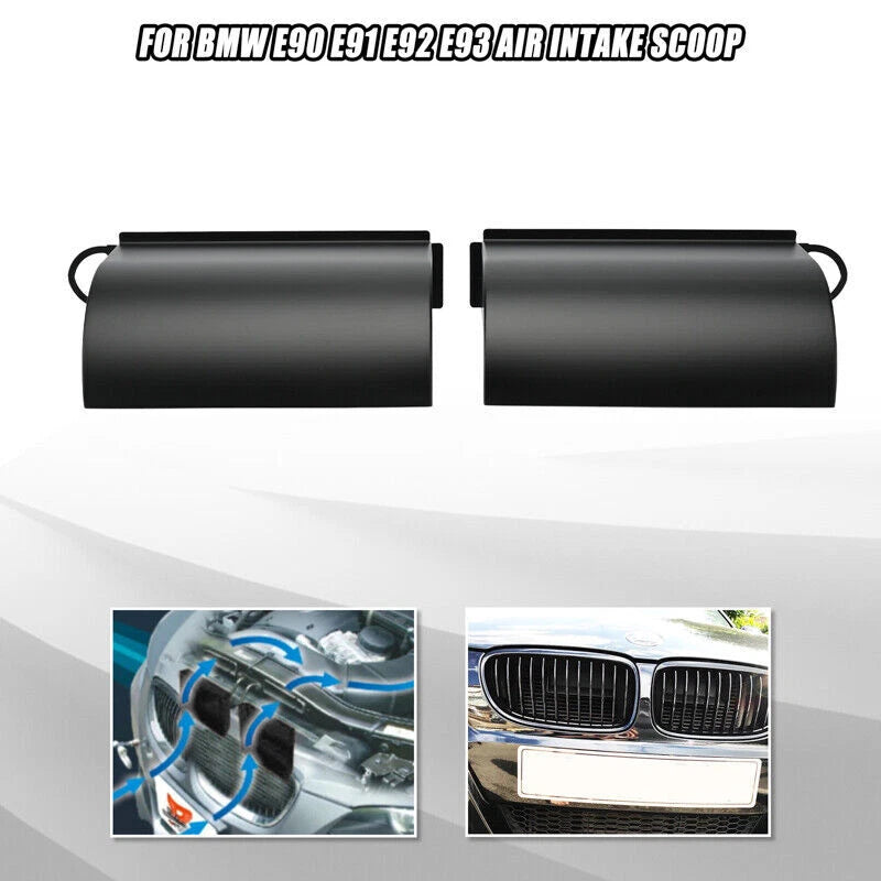 Black Air Scoop for Ram Air Cold Air Intake for BMW 3-Ser E84 E90 E93 E91 E92 ST