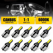 Load image into Gallery viewer, 10x Canbus White 194 168 W5W T10 LED Car Side Wedge Parker Light Globe Bulb