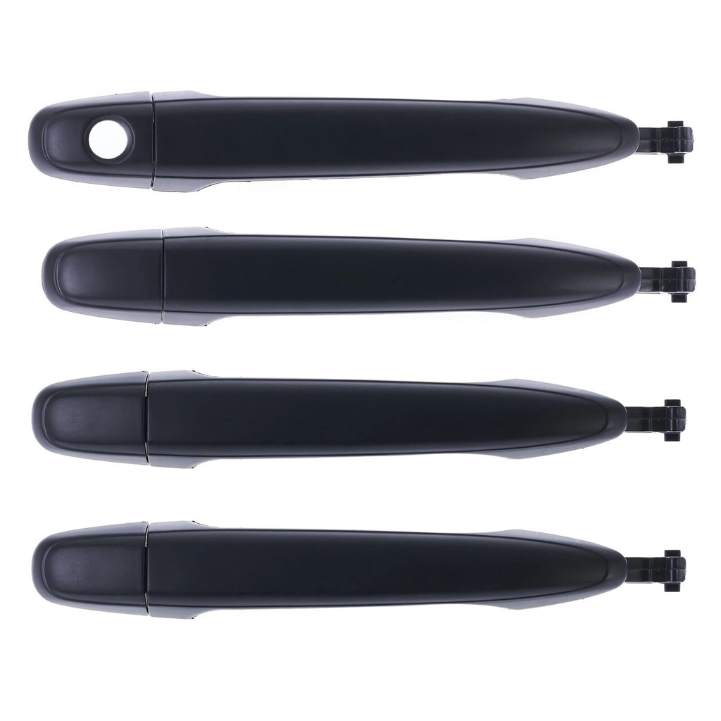 Door Handle Outer for Toyota Camry 06-11 Set of 4 Black FRONT REAR LEFT+RIGHT