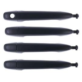Door Handle Outer for Toyota Camry 06-11 Set of 4 Black FRONT REAR LEFT+RIGHT