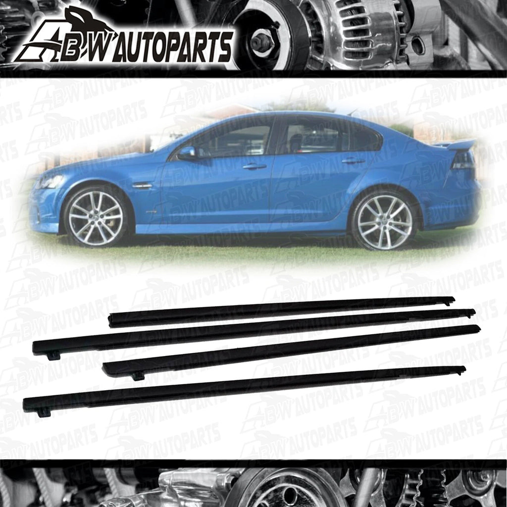 4pc Door Window Belt Mould Rubber Seal for Holden Commodore VE VF SEDAN V6 V8