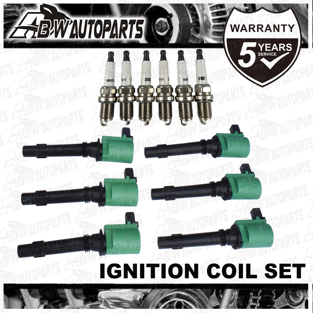 Ignition Coils Spark Plugs Set For FORD TERRITORY SX BA BF FALCON 2003-2011