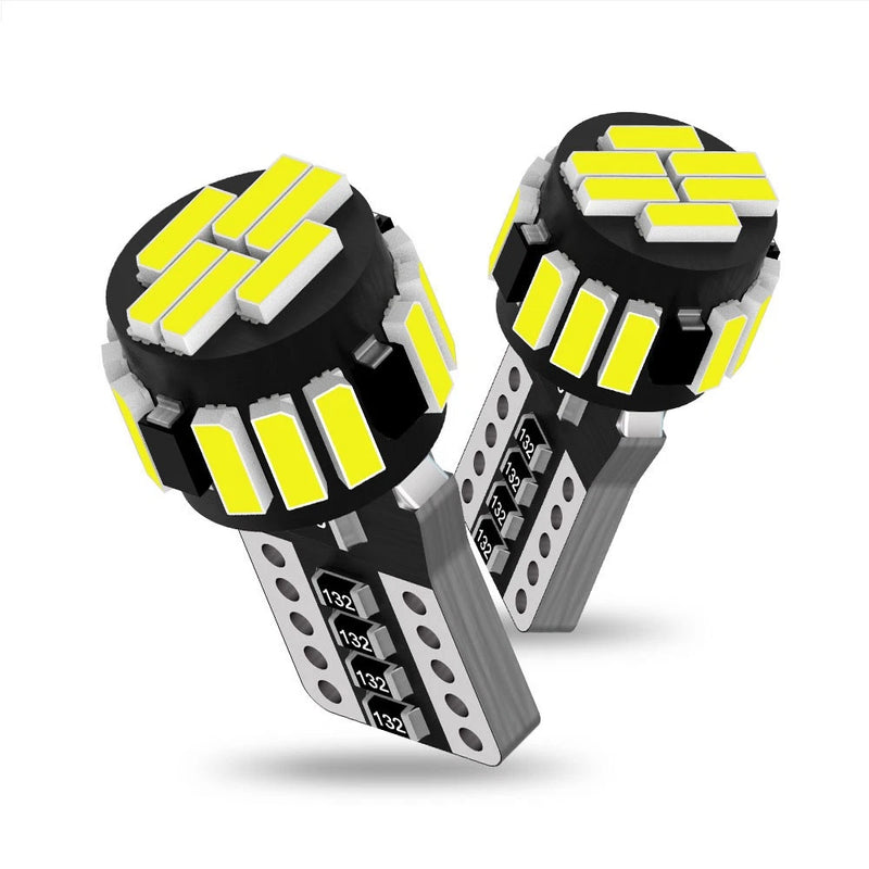 2x T10 194 LED Wedge Bulbs 12V 6500K White Parking & Tail Lights