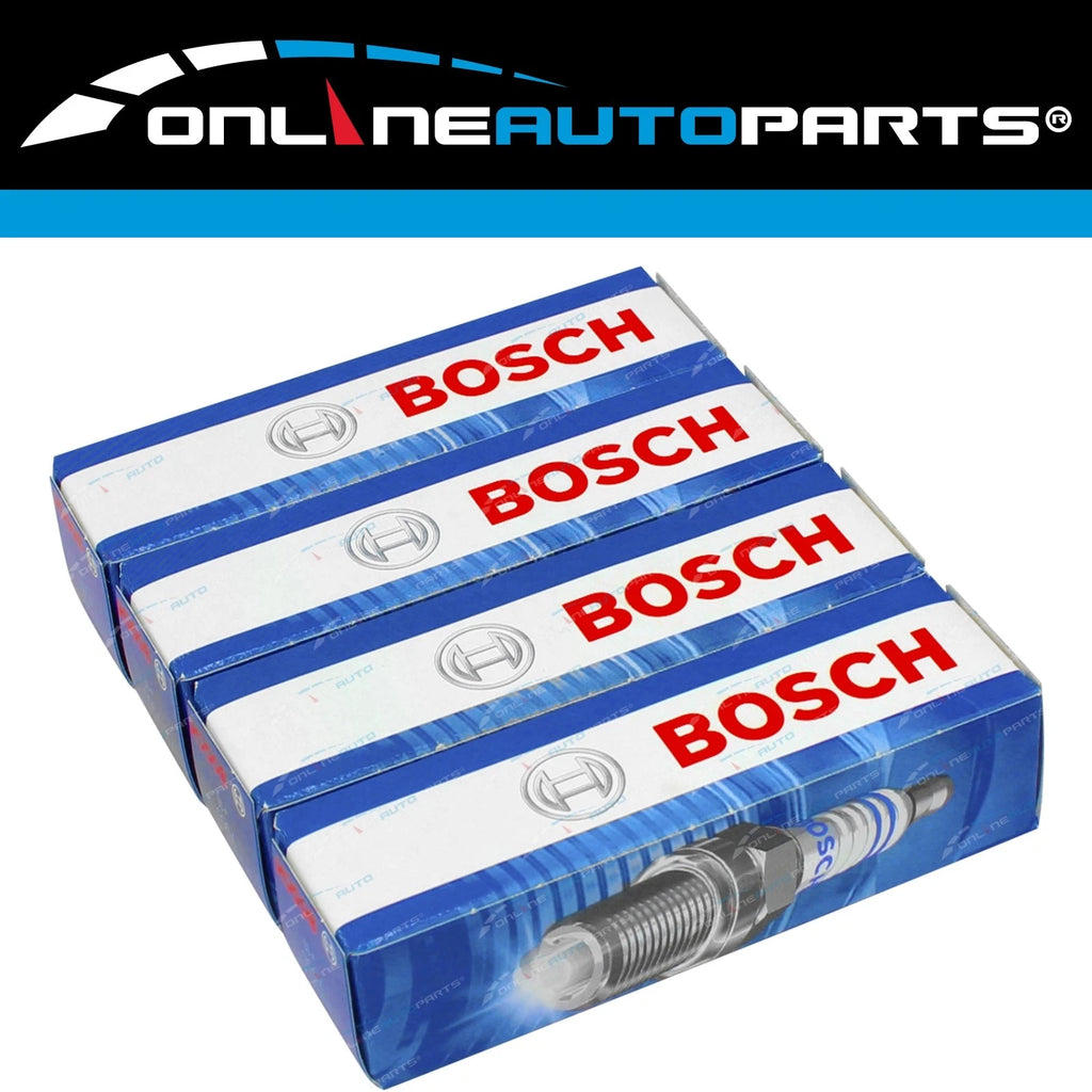 Bosch Platinum Spark Plug 4cyl Set for Nissan X-Trail T30 2.5L QR25DE 2002~2007
