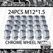 Load image into Gallery viewer, 24x M12x1.5 Chrome Wheel Nuts for Ford Ranger Mitsubishi Triton Mazda Bravo BT50