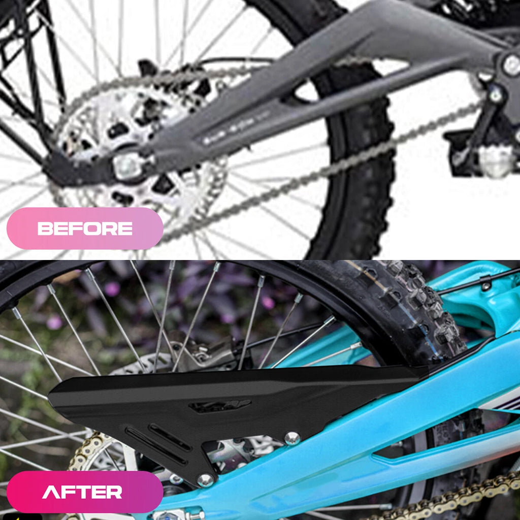 Motorcycle ABS Chain Guard Guide Cover Protector Black For Sur-Ron Accessories