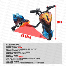 Load image into Gallery viewer, 2025 NEW 350W Electric Drift Go Kart 20KM/H Kids Ride On Toys Trike W/ Bluetooth