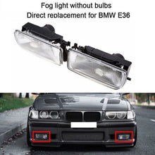 Load image into Gallery viewer, Pair Front Bumper Fog Lights Lamps Clear Lens For BMW E36 3 Series 1992-1998 ST