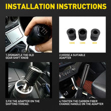 Load image into Gallery viewer, Universal Aluminum 18cm Gear Shift Knob Extended Manual Shift Lever with Adapter