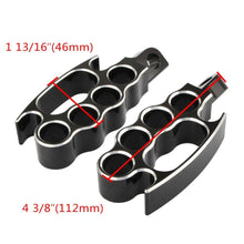 Load image into Gallery viewer, Chrome Cut Flying Male Mount Foot Pegs Footrest For Harley Sporster Softail ST