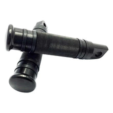 Load image into Gallery viewer, Black Aluminum Foot Pegs Footrest for Harley Touring Sportster Dyna Softail ST