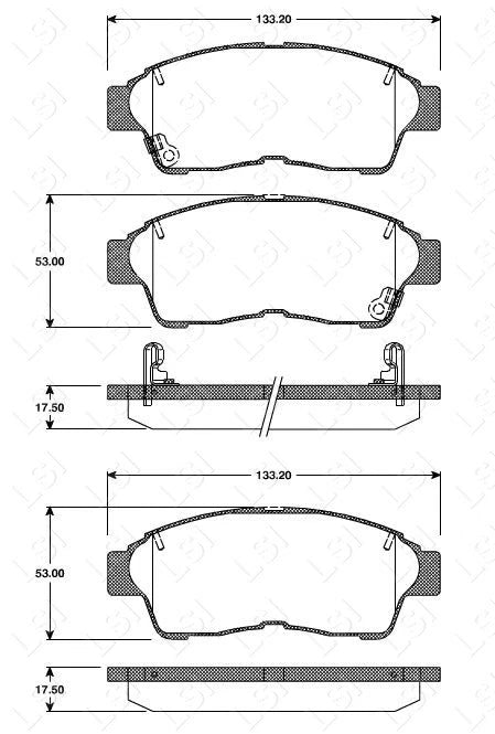 Front Brake Pads set for Toyota Corolla AE112 98-01