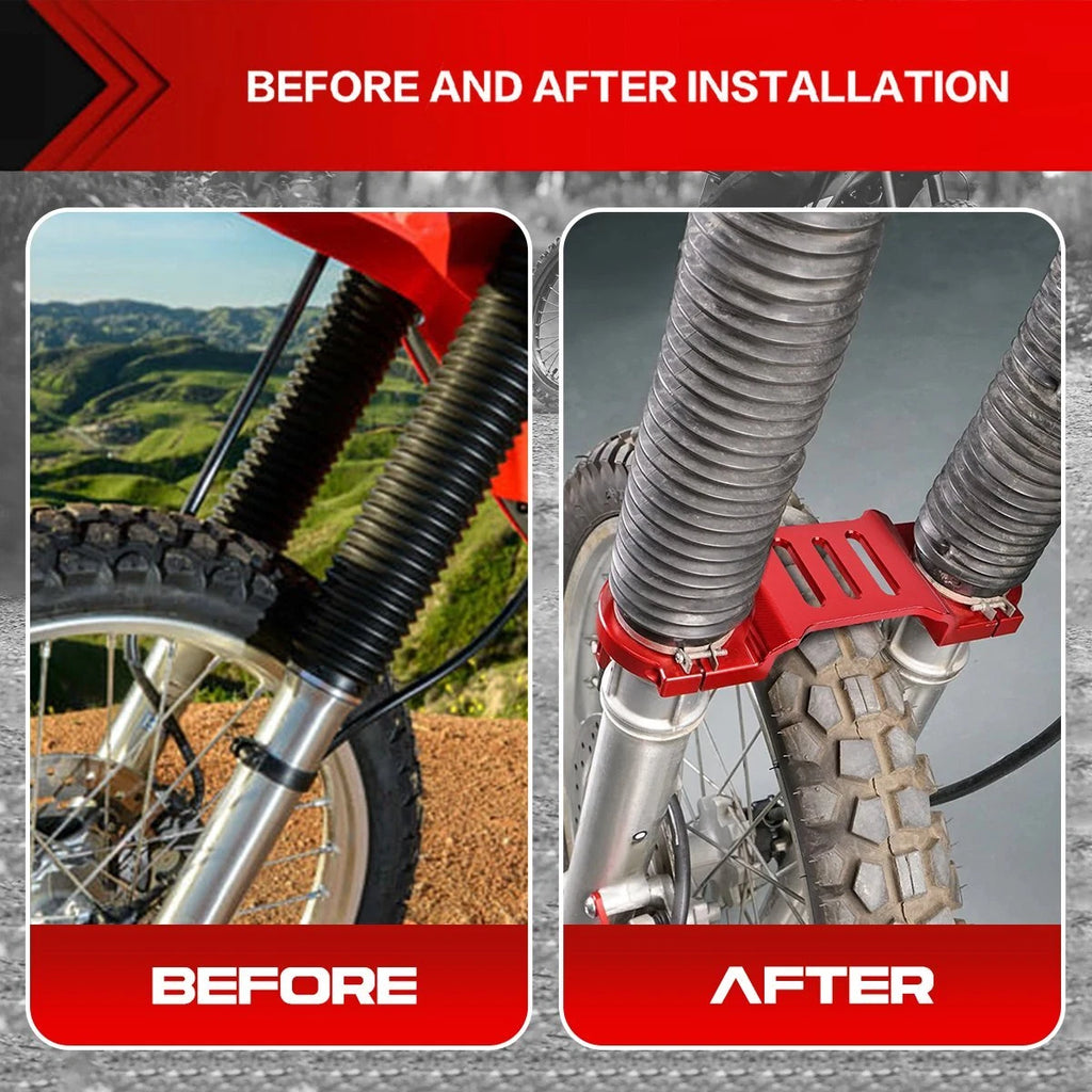 CNC Fork Brace Fork Stabilizer For Honda XR650L XR 650L 1993-2023 Anldized Red S