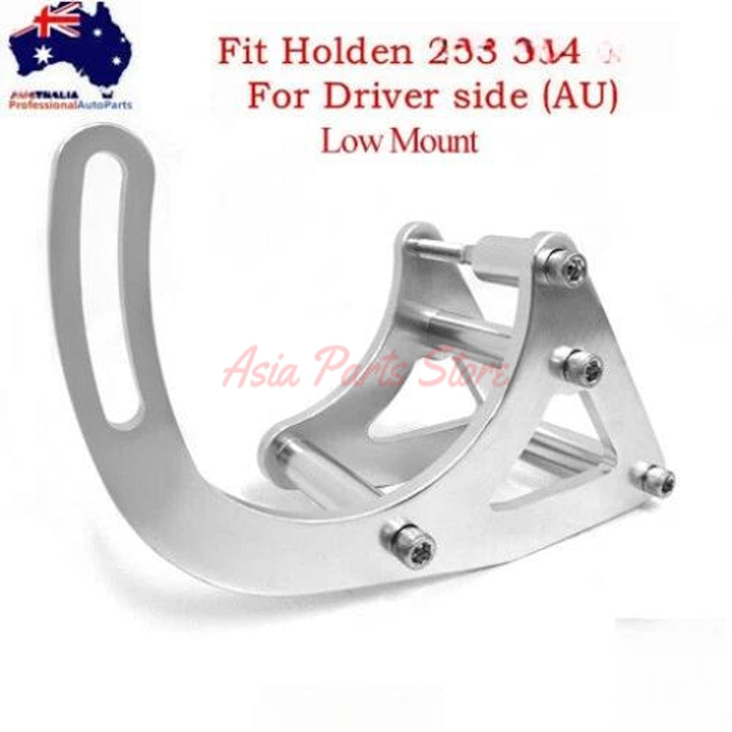 Right side low mount polished billet alternator bracket kit for Holden V8 253 304 308