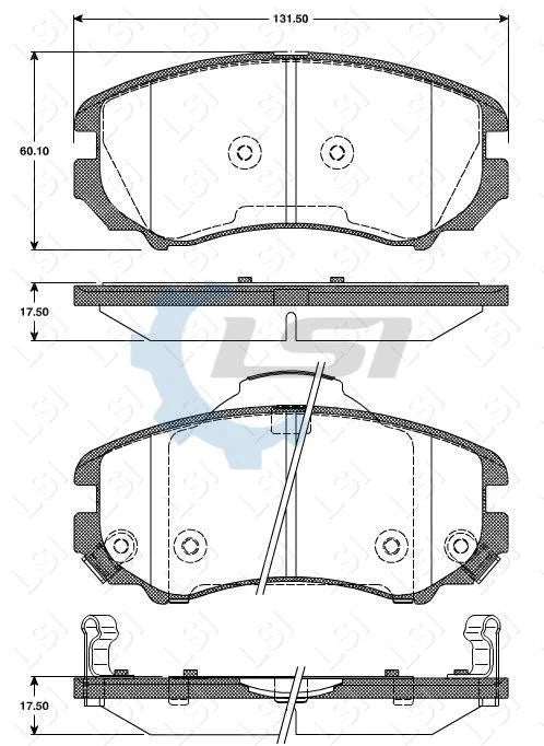 Front Brake Pads and Disc Rotors Set for Hyundai Elantra HD 2006-2011