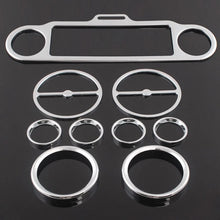 Load image into Gallery viewer, 9 x Chrome Stereo Accent Speedometer Speaker Trim Ring Set for Harley Touring ST