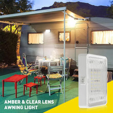 Load image into Gallery viewer, White Amber LED Awning Light With Switch Trailer Fit Caravan Annexe Jayco Camper