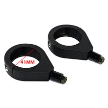 Load image into Gallery viewer, Chrome Turn Signal Light Bracket Indicator for 41mm Front Fork Motorcycle Holder